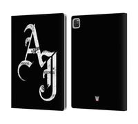 Head Case Designs Licenza Ufficiale WWE Iniziali Grunge Aj Styles Custodia Portafoglio in Pelle Compatibile con Apple iPad PRO 13 M4 2024