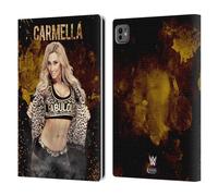 Head Case Designs Licenza Ufficiale WWE LED Immagine Carmella Custodia Portafoglio in Pelle Compatibile con Apple iPad PRO 11 M4 2024