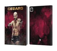 Head Case Designs Licenza Ufficiale WWE LED Immagine Cesaro Custodia Portafoglio in Pelle Compatibile con Apple iPad PRO 13 M4 2024