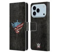 Head Case Designs Licenza Ufficiale WWE Logo American Nightmare Grafica Cody Rhodes Custodia Portafoglio in Pelle Compatibile con Apple iPhone 17 PRO