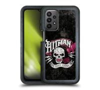 Head Case Designs Licenza Ufficiale WWE Logo di Hitman Bret Hart Custodia Antiurto Ultra Blindata Compatibile con Samsung Galaxy A23 / 5G (2022)