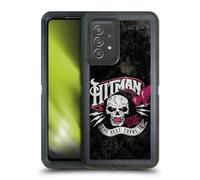 Head Case Designs Licenza Ufficiale WWE Logo di Hitman Bret Hart Custodia Antiurto Ultra Blindata Compatibile con Galaxy A52 / A52s / 5G (2021)