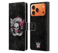 Head Case Designs Licenza Ufficiale WWE Logo di Hitman Bret Hart Custodia Portafoglio in Pelle Compatibile con Apple iPhone 17 PRO Max