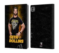 Head Case Designs Licenza Ufficiale WWE Monday Night Messiah Seth Rollins Custodia Portafoglio in Pelle Compatibile con Apple iPad PRO 11 M4 2024