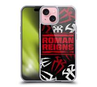 Head Case Designs Licenza Ufficiale WWE Motivo del Logo Roman Reigns Custodia in Gel [Protezione di Grado Militare] Compatibile con Apple iPhone 15 E Compatibile con MagSafe