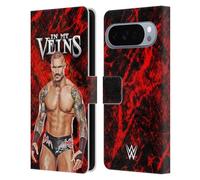 Head Case Designs Licenza Ufficiale WWE Nelle Mie Vene Randy Orton Custodia Portafoglio in Pelle Compatibile con Google Pixel 10 Pro XL