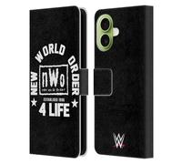 Head Case Designs Licenza Ufficiale WWE New World Order 4 Life Superstars 7 Custodia Portafoglio in Pelle Compatibile con Apple iPhone 17