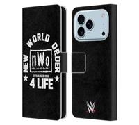 Head Case Designs Licenza Ufficiale WWE New World Order 4 Life Superstars 7 Custodia Portafoglio in Pelle Compatibile con Apple iPhone 17 PRO
