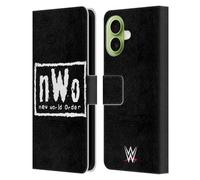 Head Case Designs Licenza Ufficiale WWE New World Order Bianco E Nero Superstars 7 Custodia Portafoglio in Pelle Compatibile con Apple iPhone 17