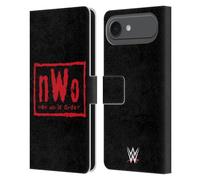 Head Case Designs Licenza Ufficiale WWE New World Order Rosso E Nero Superstars 7 Custodia Portafoglio in Pelle Compatibile con Apple iPhone 17 Air