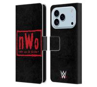 Head Case Designs Licenza Ufficiale WWE New World Order Rosso E Nero Superstars 7 Custodia Portafoglio in Pelle Compatibile con Apple iPhone 17 PRO