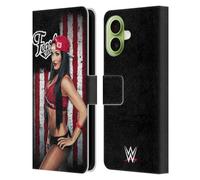 Head Case Designs Licenza Ufficiale WWE Nikki Bella Bandiera Americana Superstars Custodia Portafoglio in Pelle Compatibile con Apple iPhone 17
