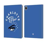 Head Case Designs Licenza Ufficiale WWE Occhio Charlotte Flair Custodia Portafoglio in Pelle Compatibile con Apple iPad PRO 13 M4 2024