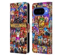 Head Case Designs Licenza Ufficiale WWE Poster Arte Chiave Wrestlemania 41 Custodia Portafoglio in Pelle Compatibile con Google Pixel 10