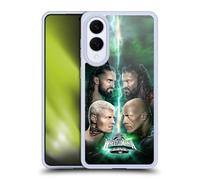 Head Case Designs Licenza Ufficiale WWE Poster Key Art Wrestlemania 40 Custodia in Gel [Protezione di Grado Militare] Compatibile con Samsung Galaxy S25 Edge