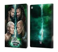 Head Case Designs Licenza Ufficiale WWE Poster Key Art Wrestlemania 40 Custodia Portafoglio in Pelle Compatibile con Apple iPad 10.2 2019/2020/2021