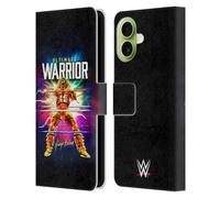 Head Case Designs Licenza Ufficiale WWE Retro Blast The Ultimate Warrior Custodia Portafoglio in Pelle Compatibile con Apple iPhone 17