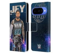 Head Case Designs Licenza Ufficiale WWE Ritratto Jey Uso Custodia Portafoglio in Pelle Compatibile con Google Pixel 10