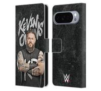 Head Case Designs Licenza Ufficiale WWE Ritratto Kevin Owens Custodia Portafoglio in Pelle Compatibile con Google Pixel 10 Pro XL