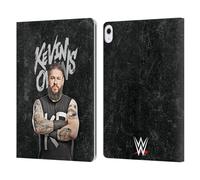 Head Case Designs Licenza Ufficiale WWE Ritratto Kevin Owens Custodia Portafoglio in Pelle Compatibile con Apple iPad Air 13 2024/2025