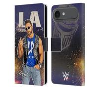 Head Case Designs Licenza Ufficiale WWE Ritratto LA Knight Custodia Portafoglio in Pelle Compatibile con Apple iPhone 17 Air