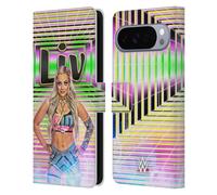 Head Case Designs Licenza Ufficiale WWE Ritratto Liv Morgan Custodia Portafoglio in Pelle Compatibile con Google Pixel 10 Pro XL