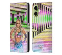 Head Case Designs Licenza Ufficiale WWE Ritratto Liv Morgan Custodia Portafoglio in Pelle Compatibile con Apple iPhone 17