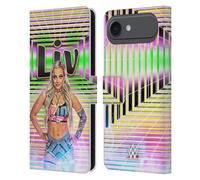 Head Case Designs Licenza Ufficiale WWE Ritratto Liv Morgan Custodia Portafoglio in Pelle Compatibile con Apple iPhone 17 Air