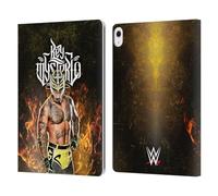 Head Case Designs Licenza Ufficiale WWE Ritratto Rey Mysterio Custodia Portafoglio in Pelle Compatibile con Apple iPad Air 13 2024/2025