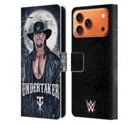Head Case Designs Licenza Ufficiale WWE Ritratto The Undertaker Custodia Portafoglio in Pelle Compatibile con Apple iPhone 17 Pro Max