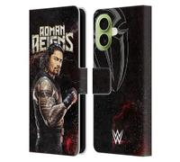 Head Case Designs Licenza Ufficiale WWE Roman Reigns Superstars Custodia Portafoglio in Pelle Compatibile con Apple iPhone 17