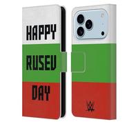 Head Case Designs Licenza Ufficiale WWE Rusev Happy Rusev Day Superstars 7 Custodia Portafoglio in Pelle Compatibile con Apple iPhone 17 PRO