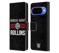 Head Case Designs Licenza Ufficiale WWE Seth Rollins Monday Night Superstars 7 Custodia Portafoglio in Pelle Compatibile con Google Pixel 10