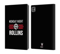 Head Case Designs Licenza Ufficiale WWE Seth Rollins Monday Night Superstars 7 Custodia Portafoglio in Pelle Compatibile con Apple iPad PRO 11 M4 2024