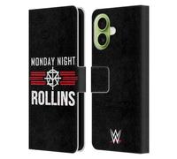 Head Case Designs Licenza Ufficiale WWE Seth Rollins Monday Night Superstars 7 Custodia Portafoglio in Pelle Compatibile con Apple iPhone 17