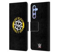 Head Case Designs Licenza Ufficiale WWE Slayed The Beast Seth Rollins Custodia Portafoglio in Pelle Compatibile con Samsung Galaxy A34 5G