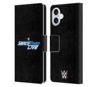Head Case Designs Licenza Ufficiale WWE Smack Down Live The Shows Custodia Portafoglio in Pelle Compatibile con Apple iPhone 16 Plus
