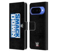 Head Case Designs Licenza Ufficiale WWE Smack Down Logo Del Programma TV Custodia Portafoglio in Pelle Compatibile con Google Pixel 10