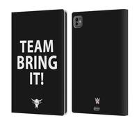 Head Case Designs Licenza Ufficiale WWE Team Bring It! The Rock Custodia Portafoglio in Pelle Compatibile con Apple iPad PRO 11 M4 2024
