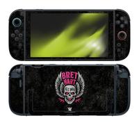 Head Case Designs Licenza Ufficiale WWE Teschio di Hitman Bret Hart Vinile Sticker Gaming Pelle Adesivo Compatibile con Nintendo Switch 2
