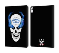 Head Case Designs Licenza Ufficiale WWE Teschio retrò Stone Cold Steve Austin Custodia Portafoglio in Pelle Compatibile con Apple iPad Air 13 2024/2025