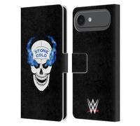 Head Case Designs Licenza Ufficiale WWE Teschio retrò Stone Cold Steve Austin Custodia Portafoglio in Pelle Compatibile con Apple iPhone 17 Air