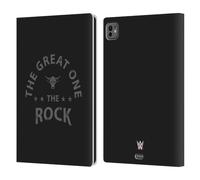 Head Case Designs Licenza Ufficiale WWE The Great One The Rock Custodia Portafoglio in Pelle Compatibile con Apple iPad PRO 11 M4 2024