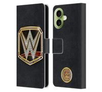 Head Case Designs Licenza Ufficiale WWE World Heavyweight Champion Fascia della Vittoria Custodia Portafoglio in Pelle Compatibile con Apple iPhone 17