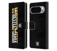 Head Case Designs Licenza Ufficiale WWE Wrestlemania Logo Del Programma TV Custodia Portafoglio in Pelle Compatibile con Google Pixel 10 Pro XL