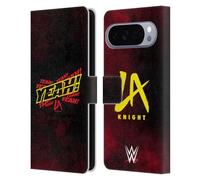 Head Case Designs Licenza Ufficiale WWE Yeah! LA Knight Custodia Portafoglio in Pelle Compatibile con Google Pixel 10 Pro XL