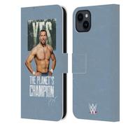 Head Case Designs Licenza Ufficiale WWE Yes is Back Daniel Bryan Custodia Portafoglio in Pelle Compatibile con Apple iPhone 15 Plus