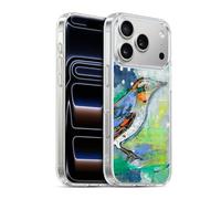 Head Case Designs Licenza Ufficiale Wyanne Blue And Orange Feathers Uccelli Custodia in Gel [Protezione di Grado Militare] Compatibile con Apple iPhone 17 PRO E con MagSafe
