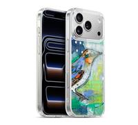 Head Case Designs Licenza Ufficiale Wyanne Blue And Orange Feathers Uccelli Custodia in Gel [Protezione di Grado Militare] Compatibile con Apple iPhone 17 PRO Max E con MagSafe