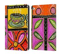 Head Case Designs Licenza Ufficiale Wyanne caffè E Fiori Natura Custodia Portafoglio in Pelle Compatibile con Apple iPad Air 2 (2014)